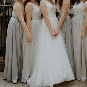 Only worn once! VERA WANG WHITE PROM/BRIDESMAID